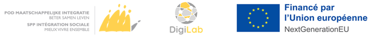 Ce service bénéficie d'une subsidiation européenne, via le SPP Intégration sociale en collaboration avec DigiLab